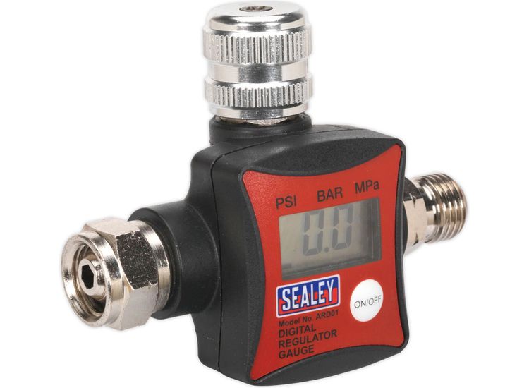 Sealey ARD01 On-Gun Air Pressure Regulator/Gauge Digital