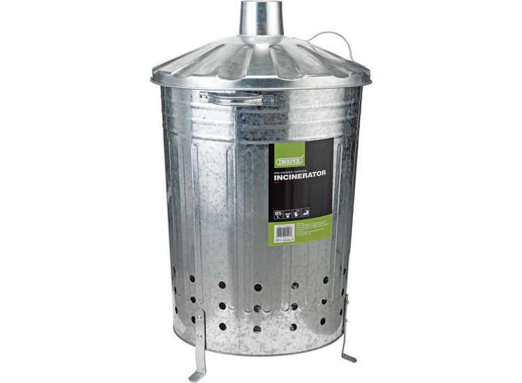 Draper 53253 Galvanised Garden Incinerator (85L)