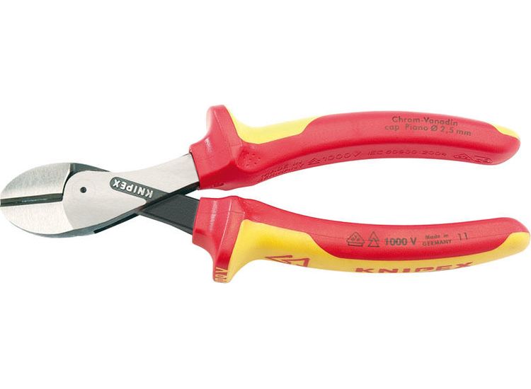 Draper 54087 Knipex 73 08 160UKSBE VDE Fully Insulated ' x Cut' High Leverage Diagonal Side Cutters