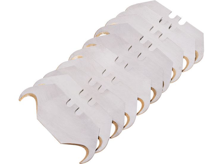 Draper 54225 Pack of 10 'Premium Gold' Two Notch Hooked Trimming Knife Blades