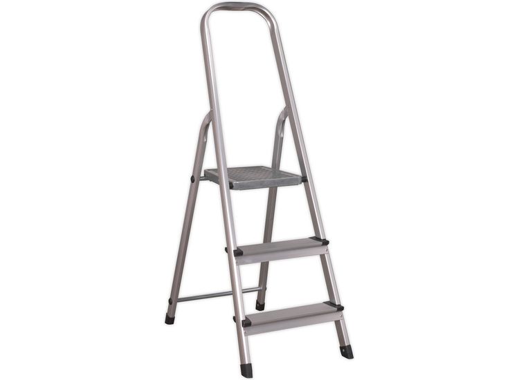 Sealey ASL3S Aluminium Step Ladder 3-Tread EN 131