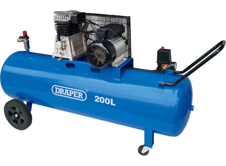 Draper 55315 200L Belt-Driven Air Compressor (2.2kW)