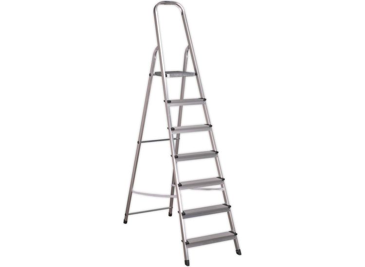Sealey ASL7 Aluminium Step Ladder 7-Tread EN 131