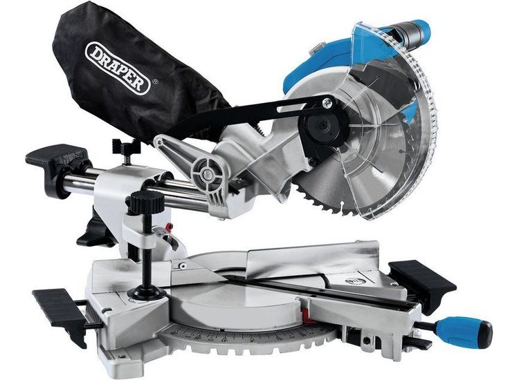 Draper 55588 D20 20V Brushless 185mm Sliding Compound Mitre Saw - Bare