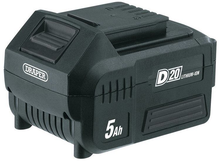 Draper 55907 D20 20V Lithium Battery (5.0Ah)