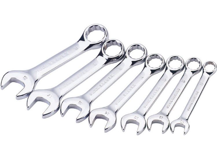 Draper 56398 Hi-Torq&amp;#174; Metric Stubby Combination Spanner Set (7 Piece)