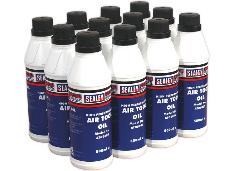 Sealey ATO/500 Air Tool Oil 500ml Pack of 12