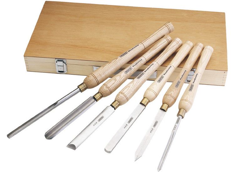 Draper 58697 HSS Woodturning Chisel Set (6 Piece)