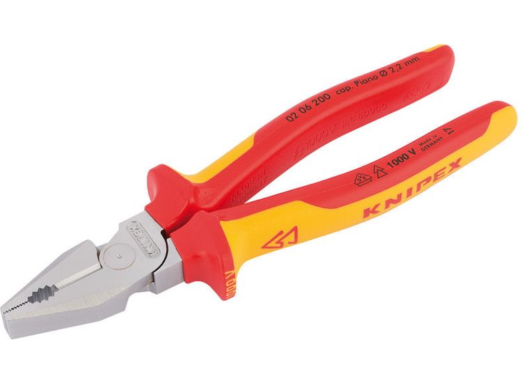 Draper 59818 Knipex 02 06 200 200mm Fully Insulated High Leverage Combination Pliers