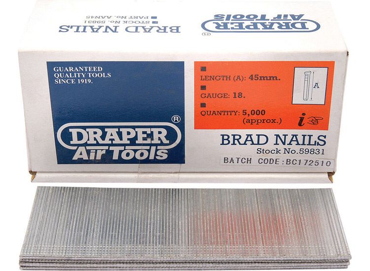 Draper 59831 45mm Brad Nails (5000)