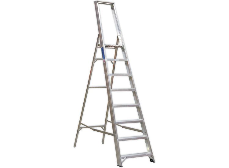 Sealey AXL8 Aluminium Step Ladder 8-Tread Industrial BS 2037/1
