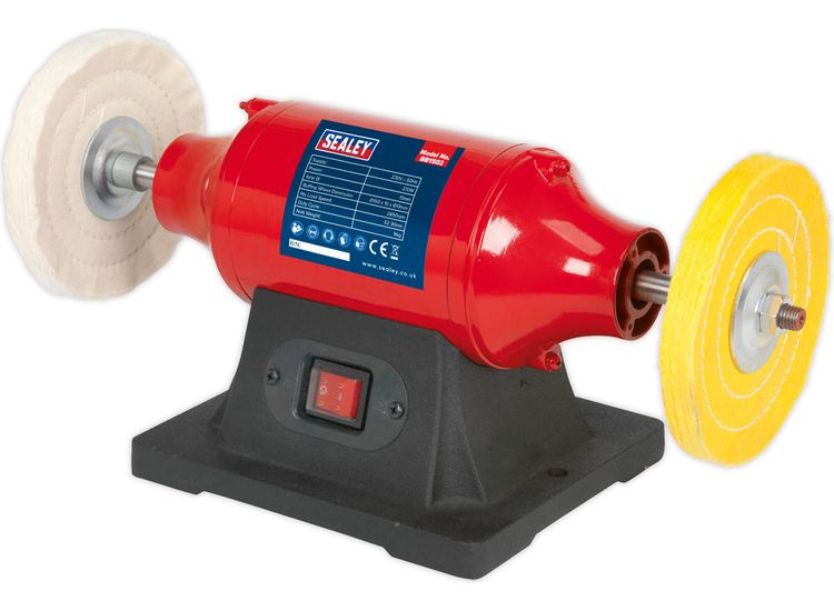 Sealey BB1502 Bench Mounting Buffer/Polisher 150mm 370W/230V