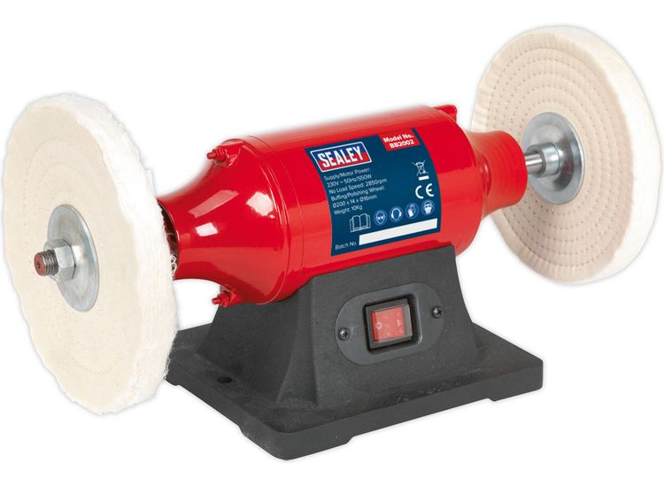 Sealey BB2002 Bench Mounting Buffer/Polisher 200mm 550W/230V