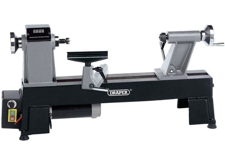 Draper 60989 Compact Digital Variable Speed Wood Lathe (550W)