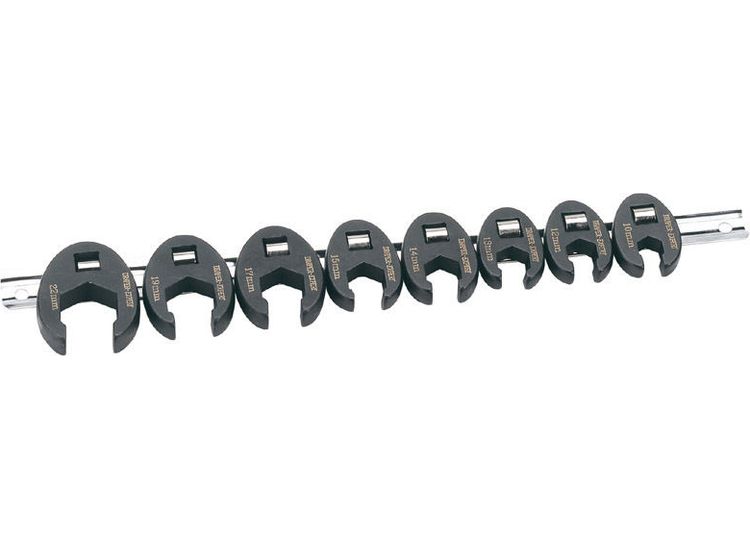 Draper 61034 3/8" Sq. Dr. Crow Foot Spanner Set (8 Piece)