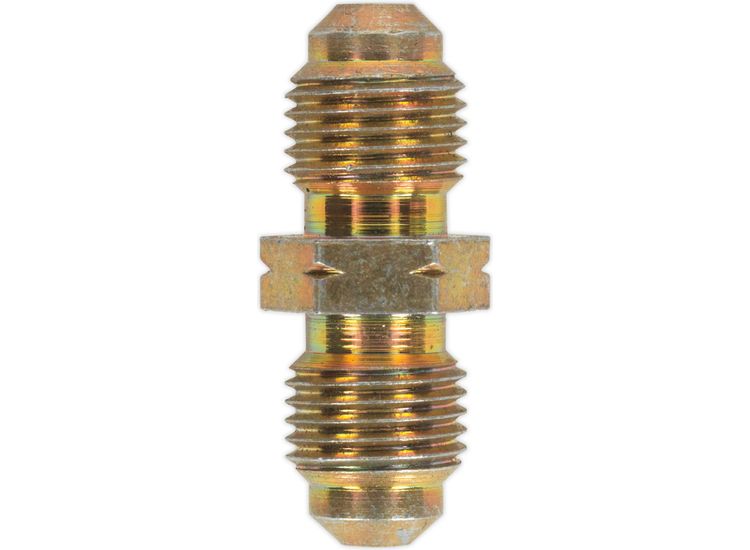 Sealey BC101MC Brake Tube Connector M10 x 1mm Male to Male Pack of 10