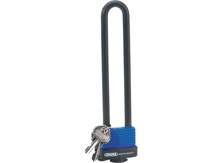 Draper 62952 U Bar Extra Long Shackle Lock with 2 Keys