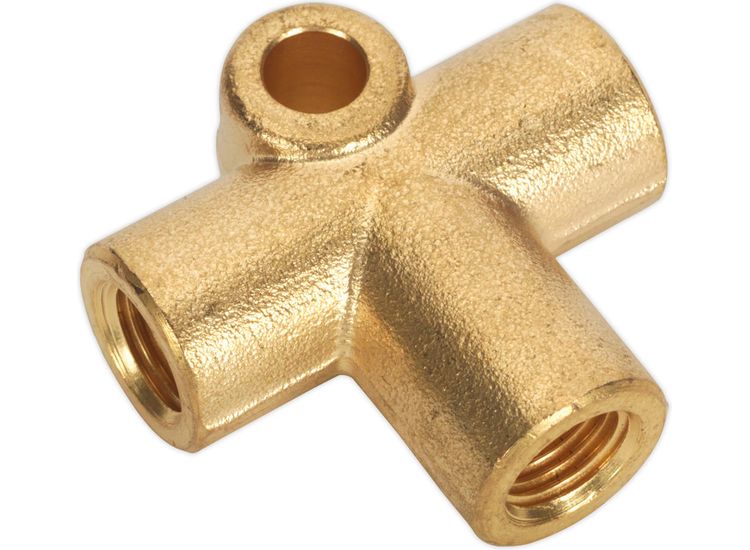 Sealey BC38243WAY Brake Tube Connector 3/8"UNF x 24tpi 3-Way