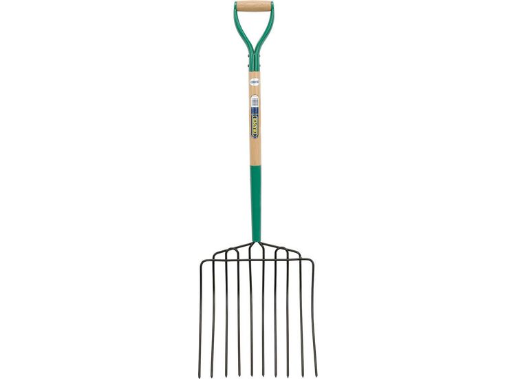 Draper 63578 10 Prong Manure Fork with Wood Shaft and MYD Handle