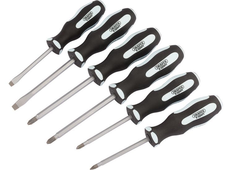 Draper 63590 Pound Thru' Soft Grip Screwdriver Set (6 Piece)