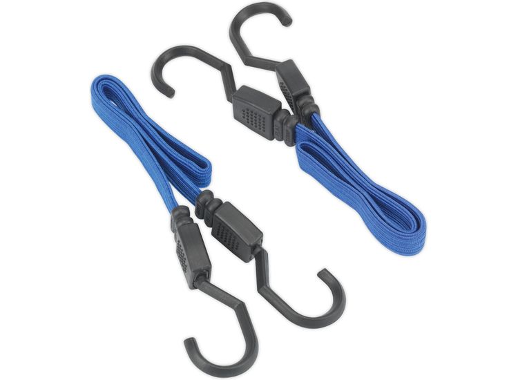 Sealey BCS15 Flat Bungee Cord Set 460mm 2pc