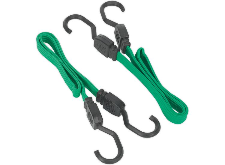 Sealey BCS16 Flat Bungee Cord Set 2pc 610mm