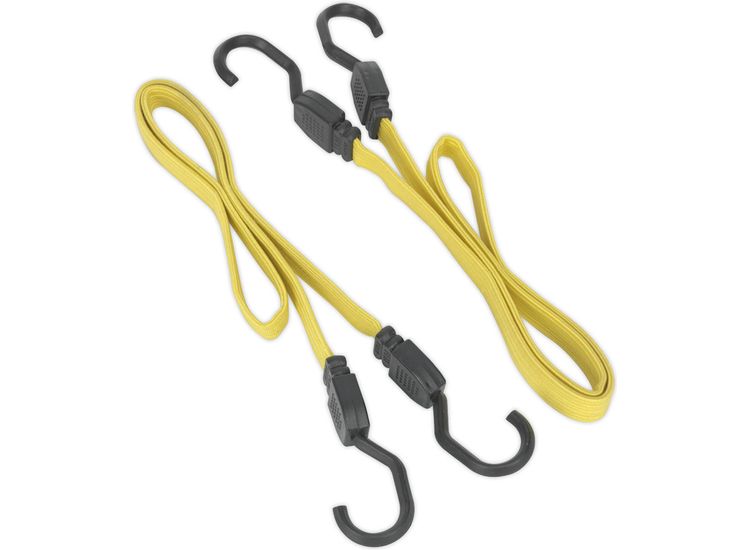 Sealey BCS18 Flat Bungee Cord Set 2pc 910mm