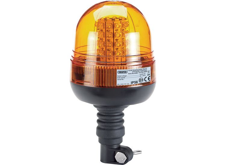 Draper 63882 12/24V Flexible Spigot Base LED Beacon