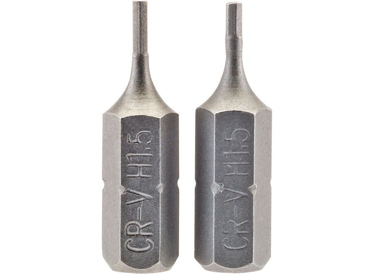 Draper 63944 1.5mm 1/4" Hex Hexagonal Insert Bit 25mm Long x 2