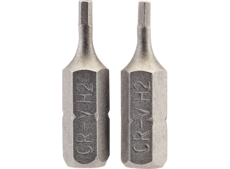 Draper 63945 2mm 1/4" Hex Hexagonal Insert Bit 25mm Long x 2