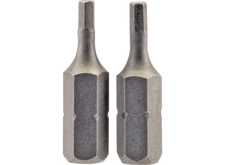 Draper 63961 2.5mm 1/4" Hex Hexagonal Insert Bit 25mm Long x 2