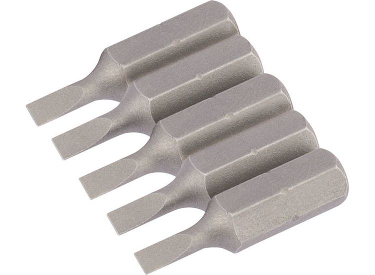 Draper 63999 3mm 1/4" Hex Plain Slot Insert Bit 25mm Long x 5