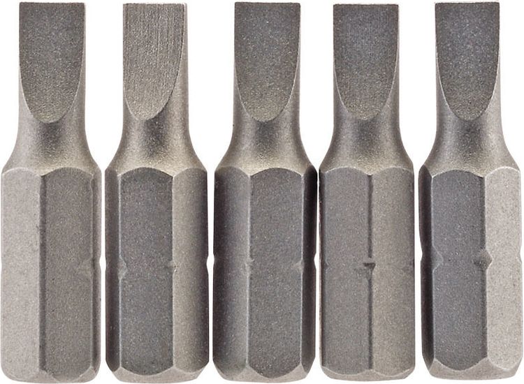 Draper 64008 4.5 mm 1/4" Hex Plain Slot Insert Bit 25mm Long x 5