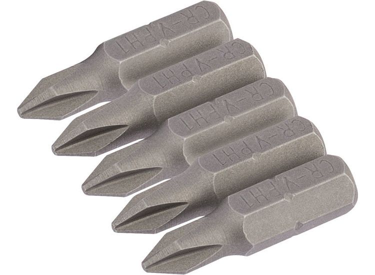 Draper 64017 No.1 1/4" Hex Cross Slot Insert Bit 25mm Long x 5