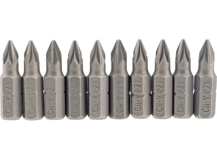Draper 64047 No.1 1/4" Hex PZ Type Insert Bit 25mm Long x 10
