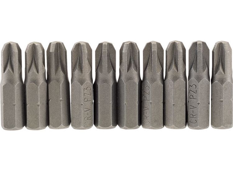 Draper 64057 No.3 1/4" Hex PZ Type Insert Bit 25mm Long x 10