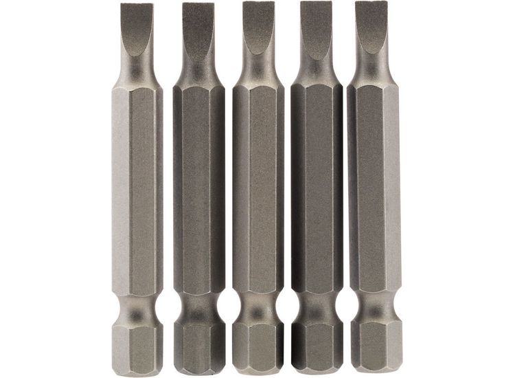 Draper 64270 4.5mm 1/4" Hex Plain Slot Insert Bit 50mm Long x 5