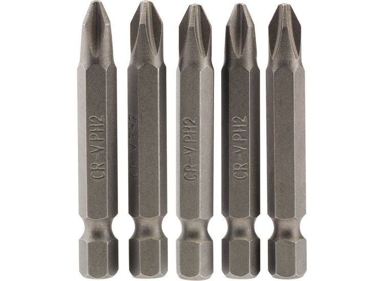 Draper 64288 No.2 1/4" Hex Cross Slot Insert Bit 50mm Long x 5