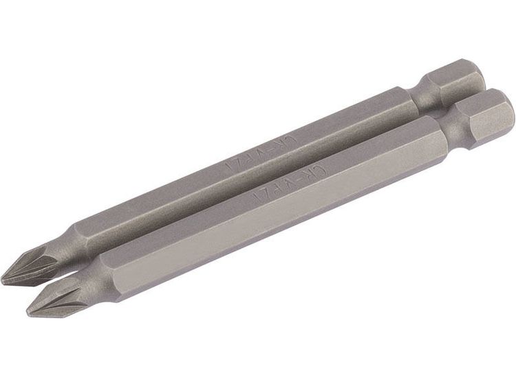 Draper 64311 No.1 1/4" Hex PZ Type Insert Bit 75mm Long x 2