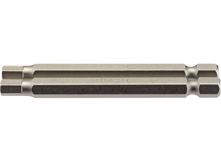 Draper 64322 5mm 1/4" Hex Hexagonal Insert Bit 75mm Long x 2