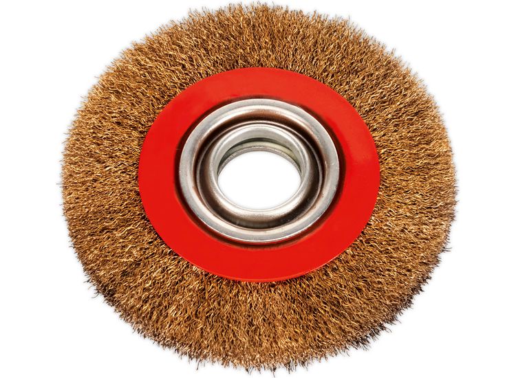 Sealey BG150/WW2 Wire Wheel &amp;#8709;150 x 20mm 13mm Bore Wide