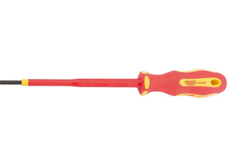 Draper 64368 Ergo Plus&amp;#174; VDE 3.0 mm x 100mm Plain Slot Screwdriver