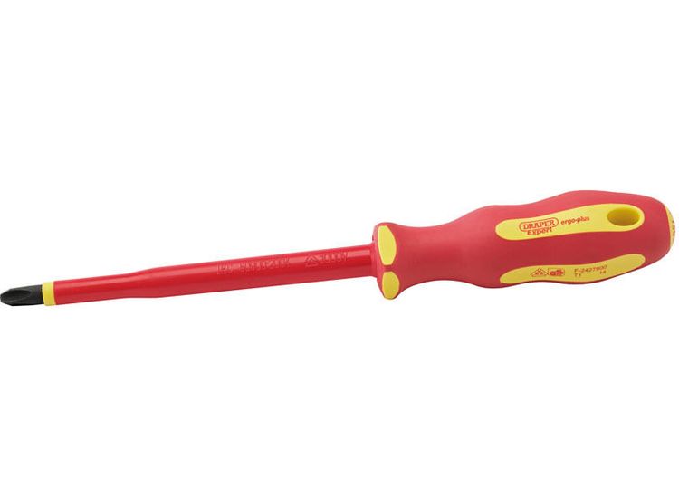 Draper 64433 Ergo Plus&amp;#174; VDE No.3 x 150mm Cross Slot Screwdriver