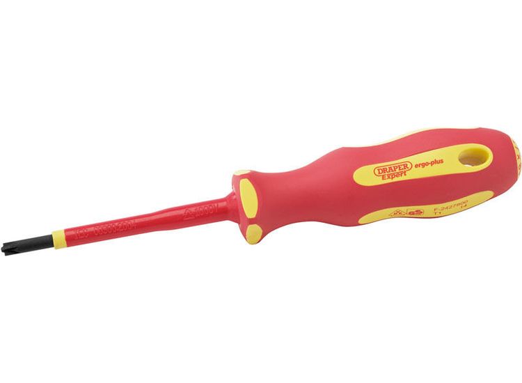 Draper 64489 Ergo Plus&amp;#174; VDE No.1 x 80mm PZ/SL Screwdriver