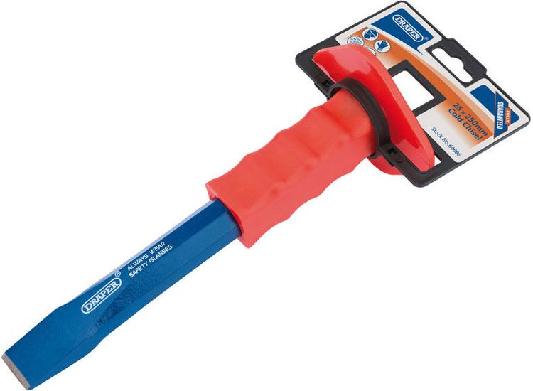 Draper 64686 Octagonal Shank Cold Chisel with Hand Guard (25 x 250mm)