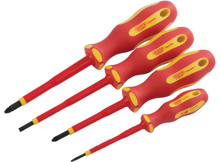 Draper 64693 Ergo Plus&amp;#174; VDE Screwdriver Set (4 Piece)
