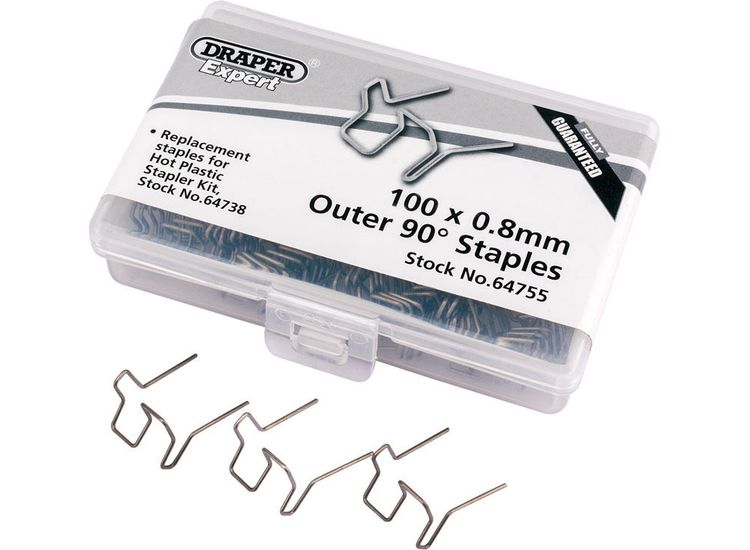 Draper 64755 0.8mm Double U Staples (50)