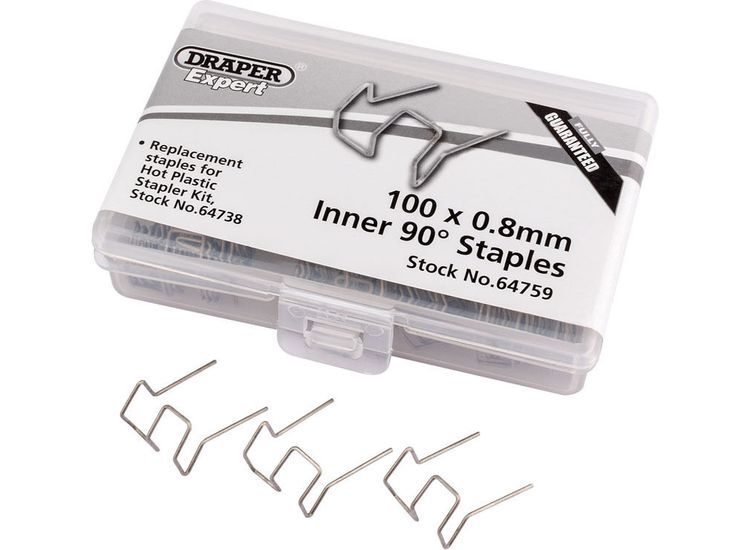 Draper 64759 0.8mm Bent Castle Staples (50)