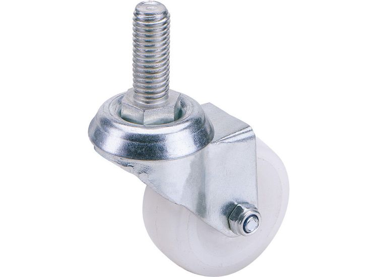 Draper 65500 75mm Dia. Swivel Bolt Fi x ing Nylon Wheel - S.W.L. 70Kg