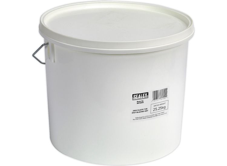 Sealey BGT25KG Shot Blasting Grit 25kg Plastic Tub